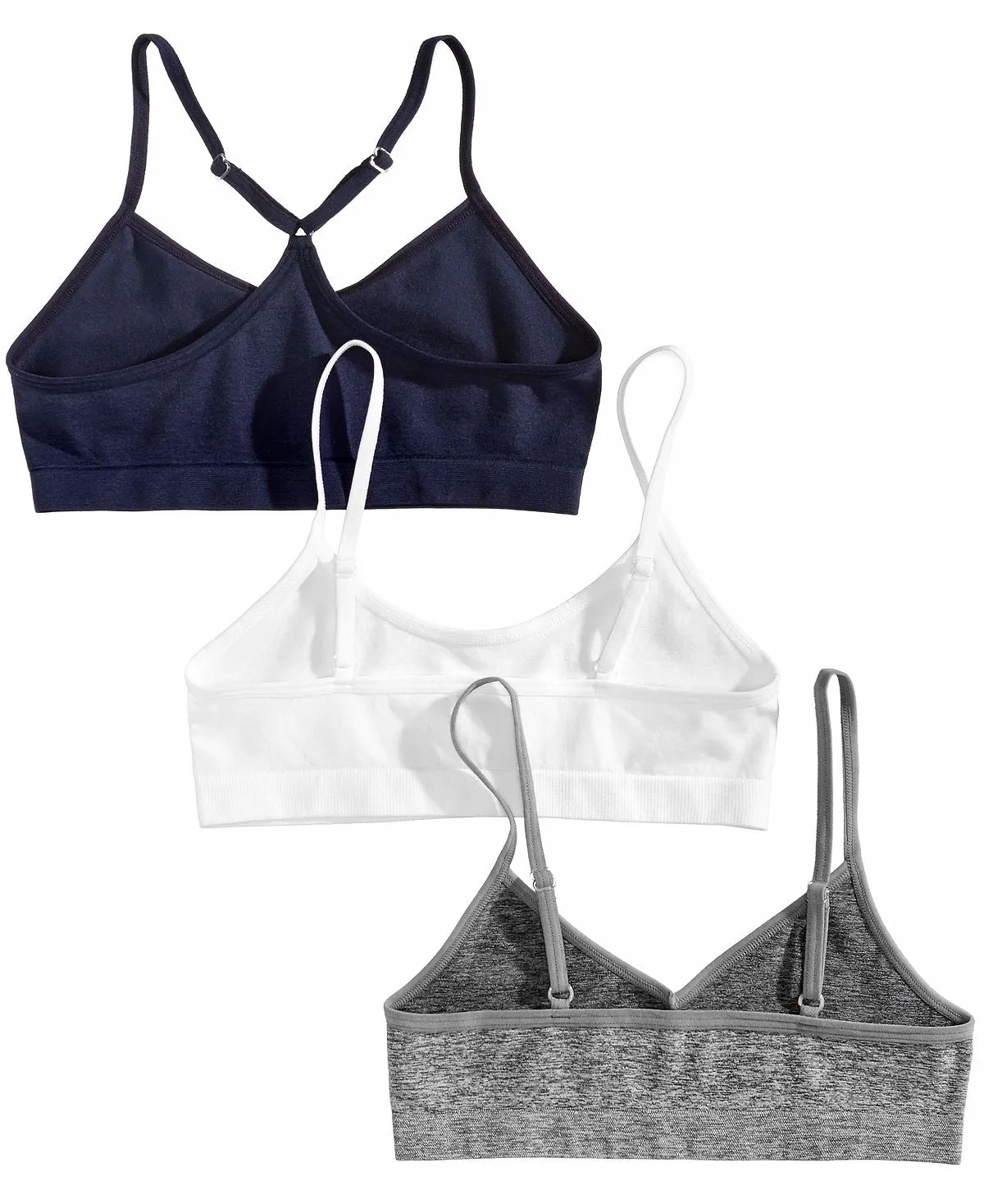 3-Pc. Seamless cropped bras for little and big girls Maidenform