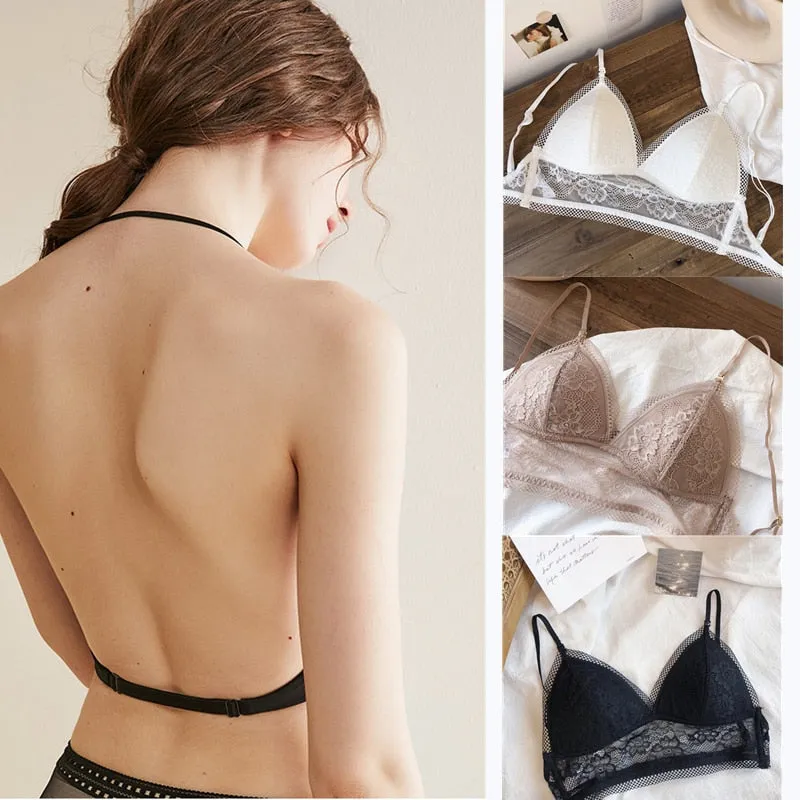 3 Style Back U-Shape Backless Lingerie Underwear Wireless Gather Push Up Seamless Bralette Bra