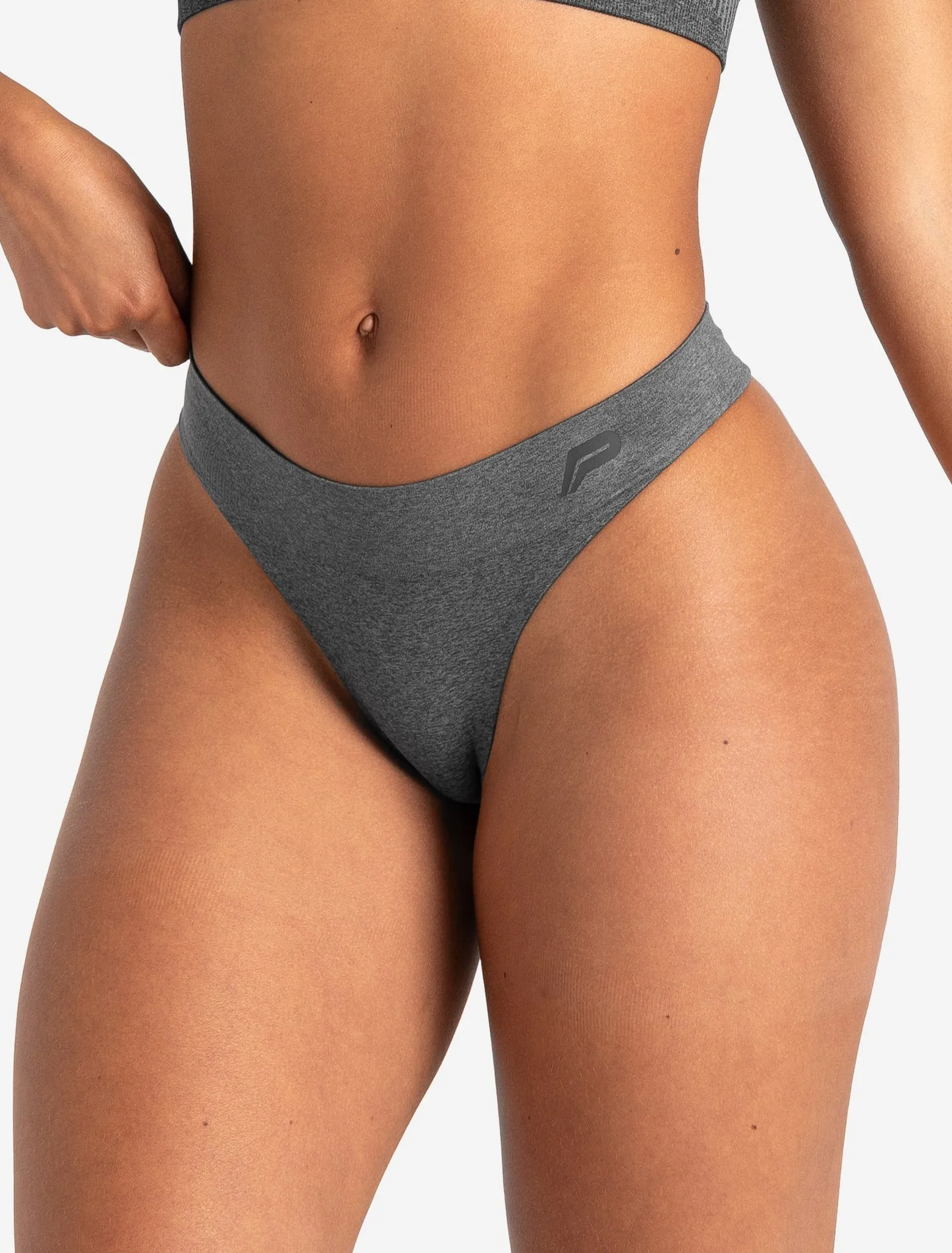 ADAPT 2.0 Seamless Thong - Charcoal