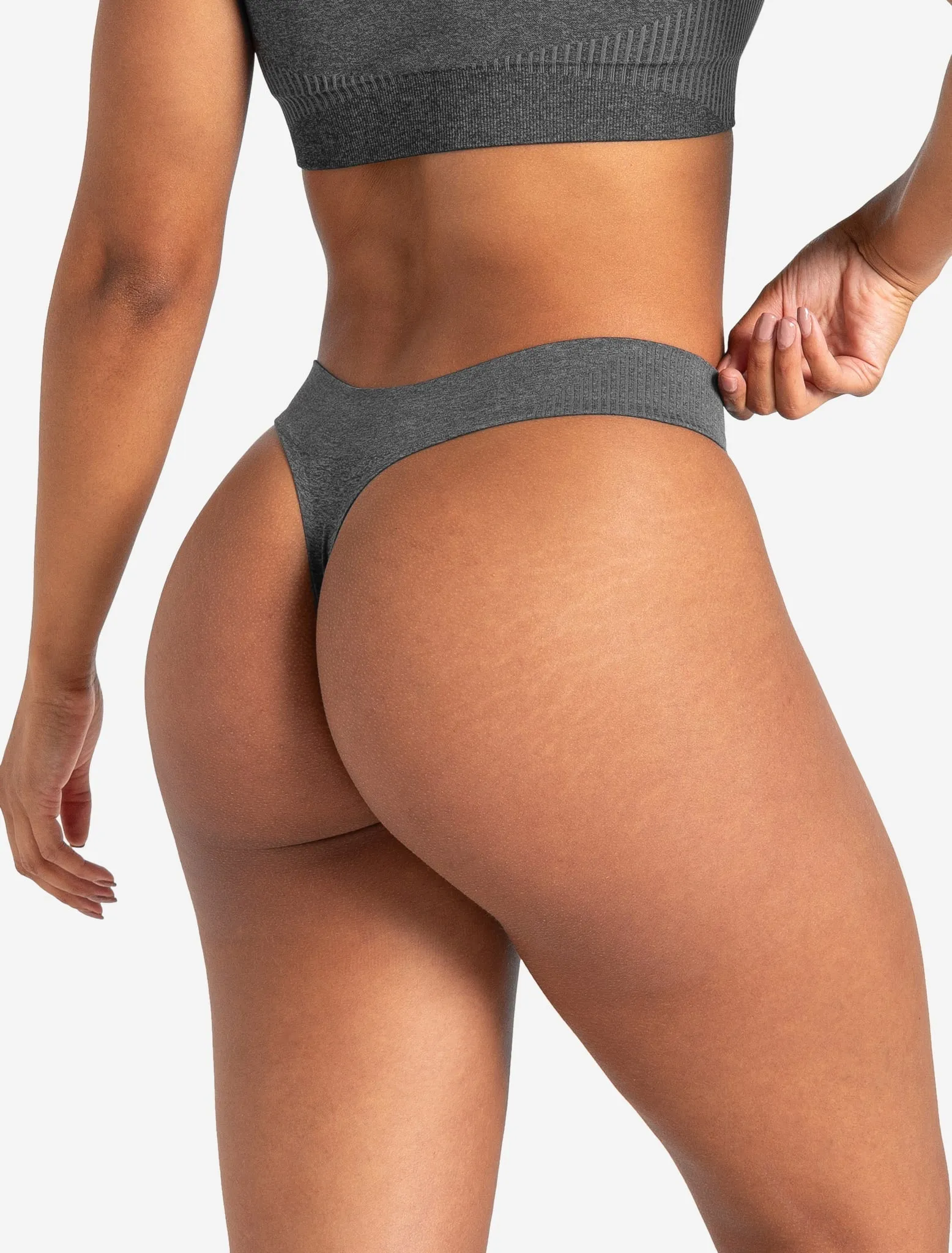 ADAPT 2.0 Seamless Thong - Charcoal