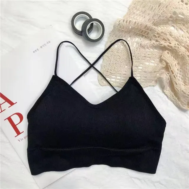 Beauty Back Bra Camisole Straps Seamless Corset Underwear Bralette Push-up Wireless Lingerie