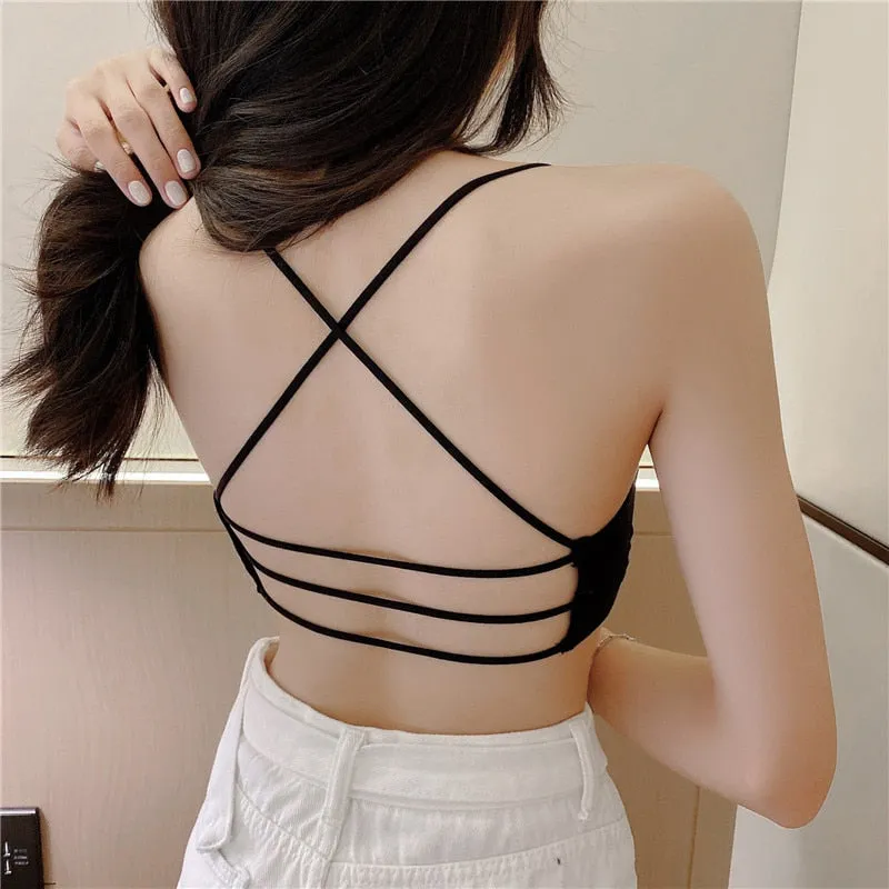 Beauty Back Bra Camisole Straps Seamless Corset Underwear Bralette Push-up Wireless Lingerie