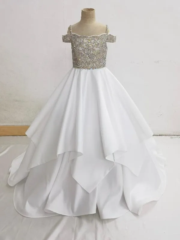 Best Beauty Preteen White Gorgeous Evening Gowns