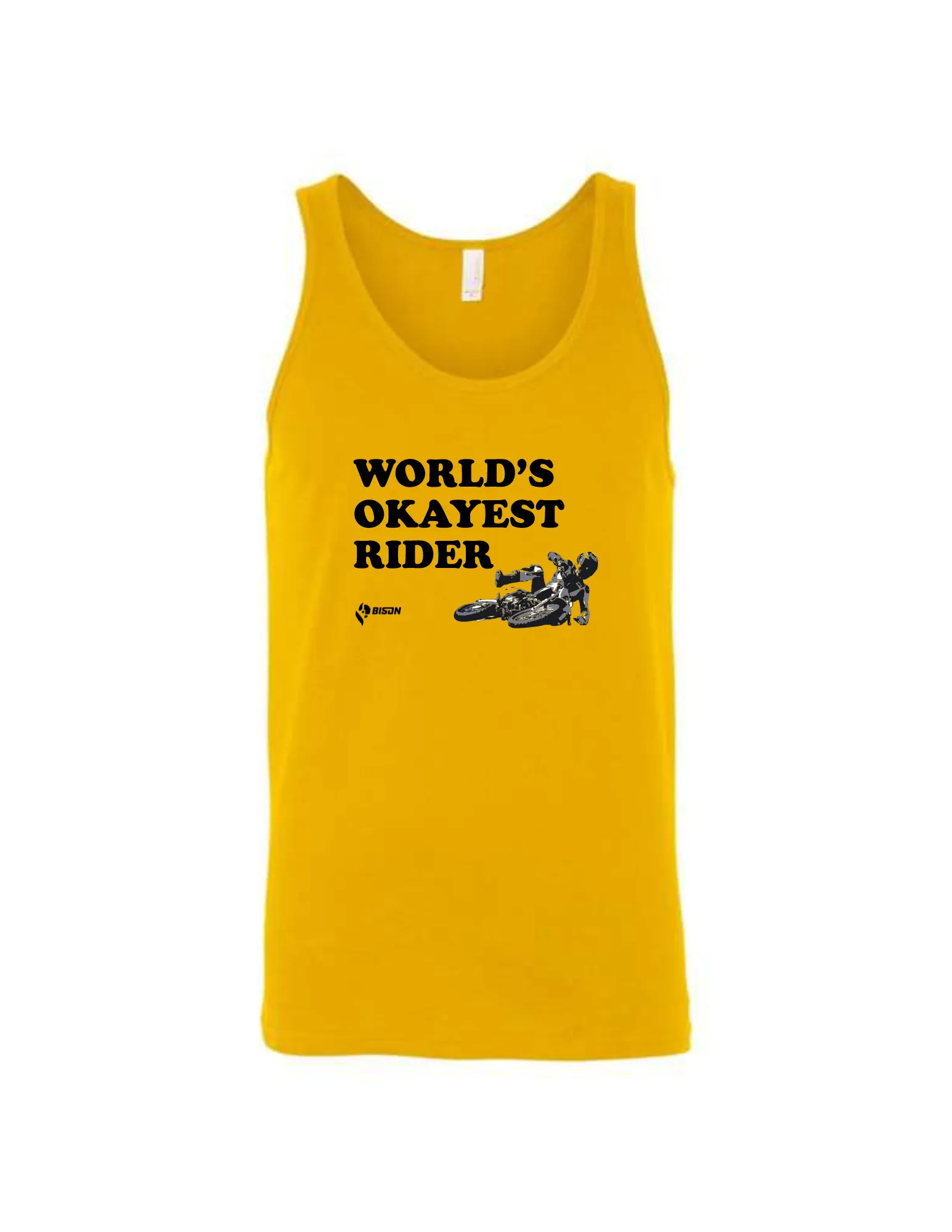 Bison World's Okayest Rider Men's Tank Top