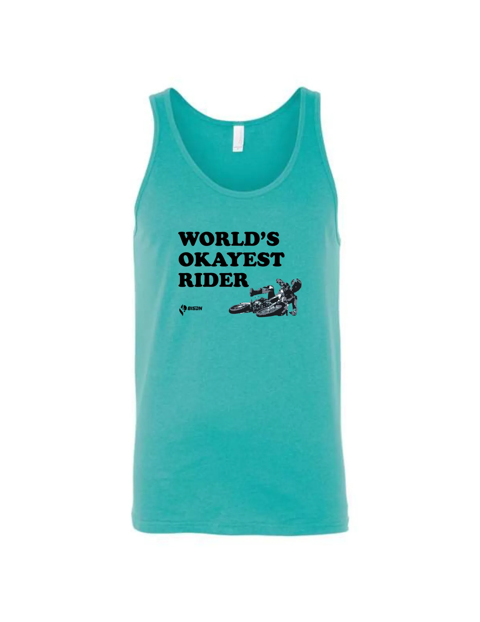 Bison World's Okayest Rider Men's Tank Top