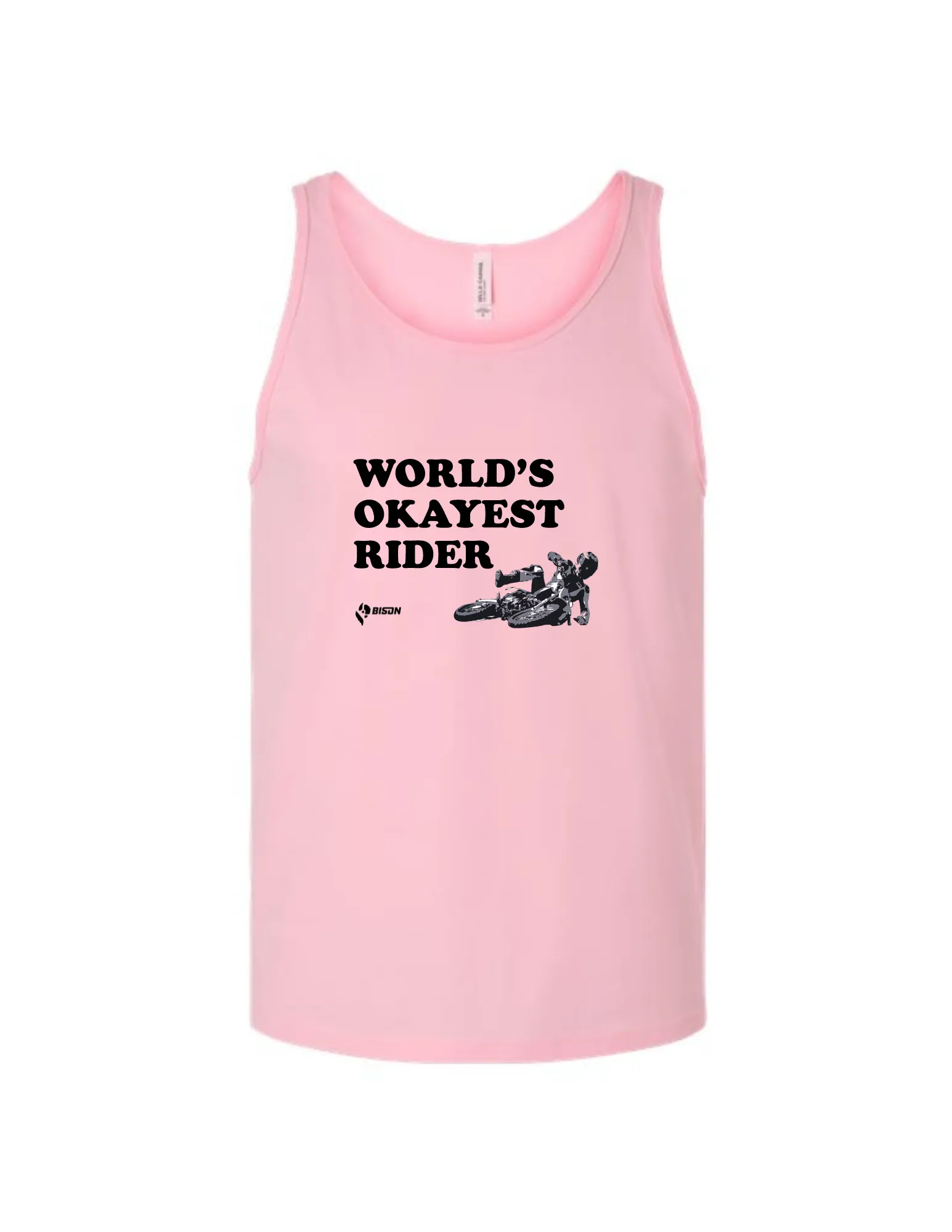 Bison World's Okayest Rider Men's Tank Top