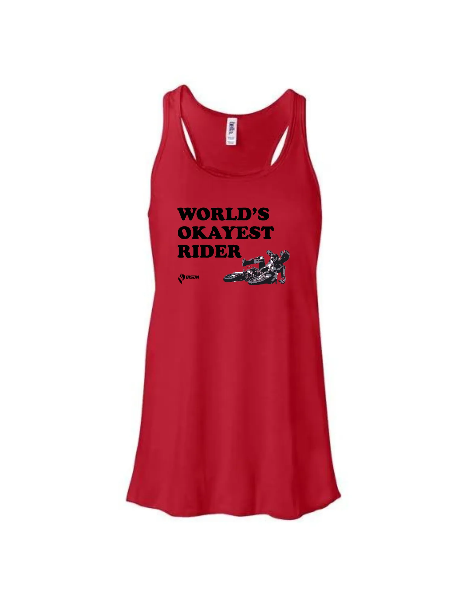 Bison World's Okayest Rider Women's Tank Top