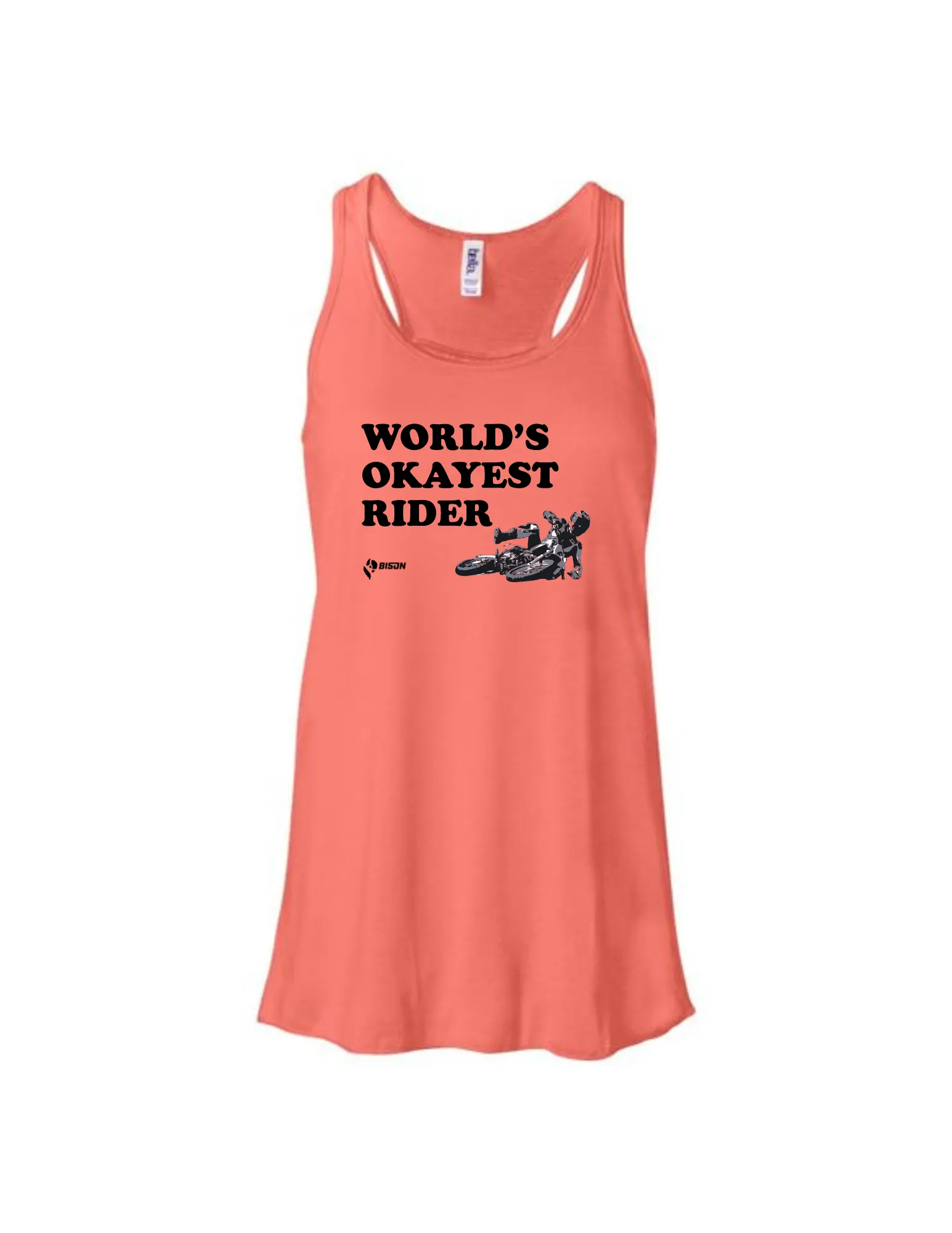 Bison World's Okayest Rider Women's Tank Top