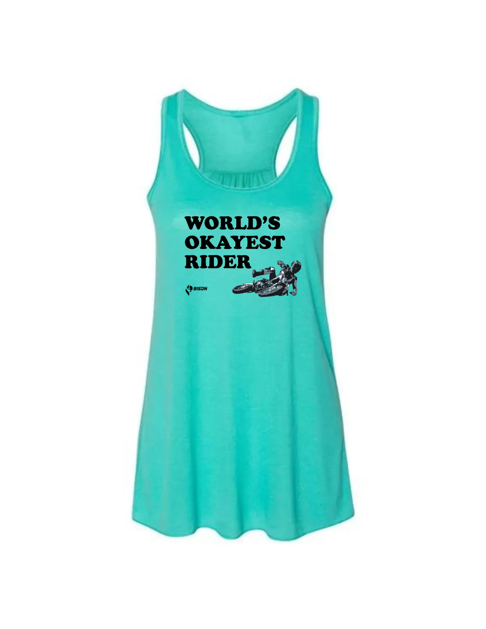 Bison World's Okayest Rider Women's Tank Top