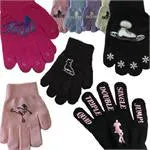 Black Snowflake & Skate Magic Stretch Glove