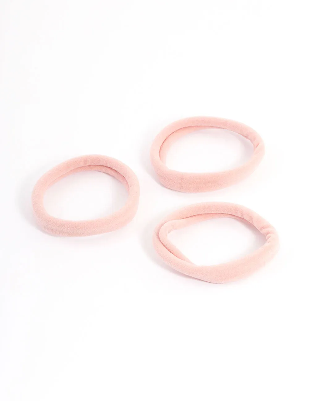 Blush Fabric Hair Tie Pack