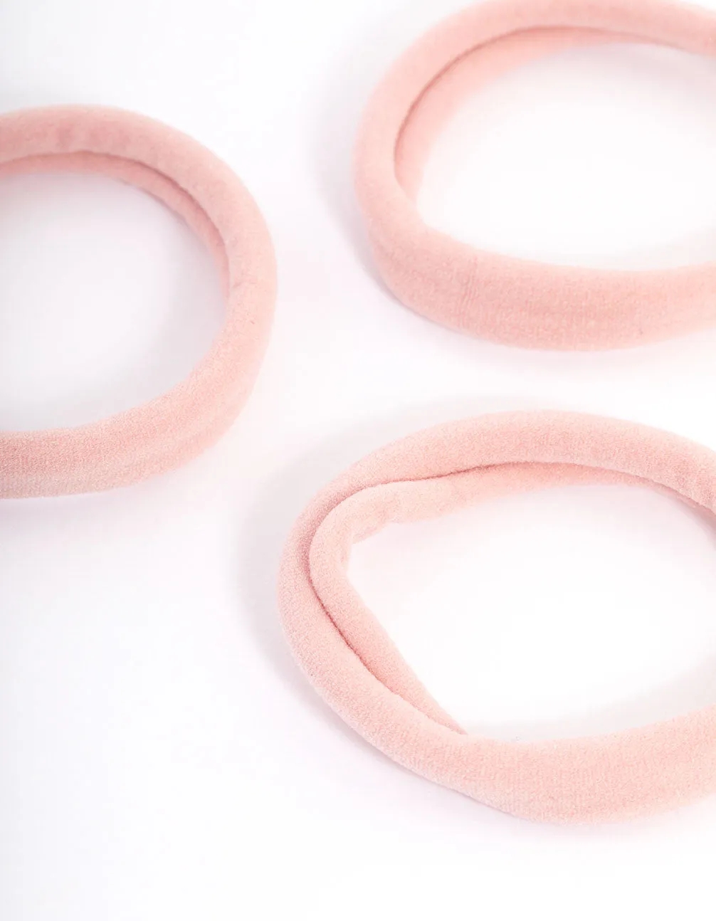 Blush Fabric Hair Tie Pack