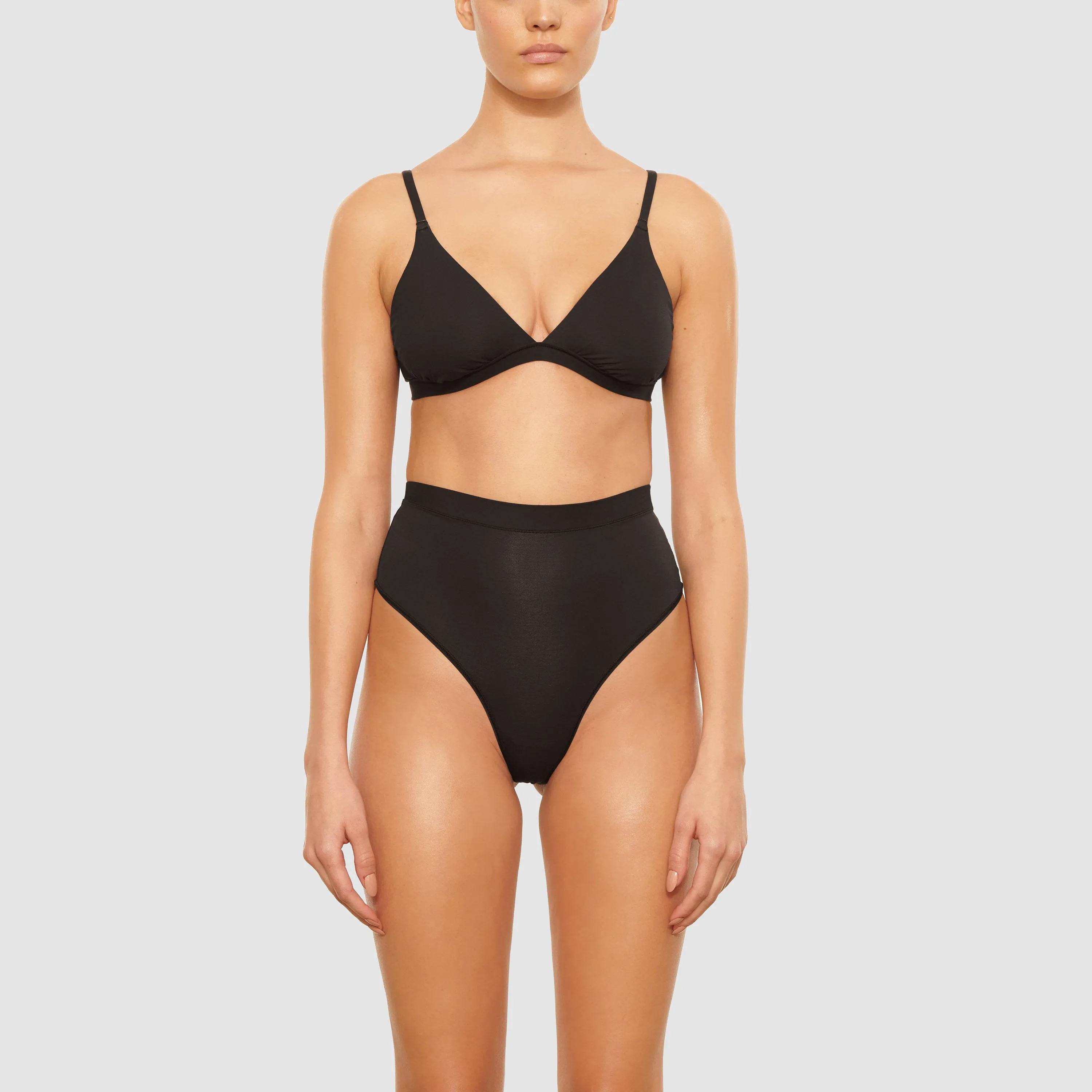 BODY BASICS HIGH WAIST THONG | ONYX