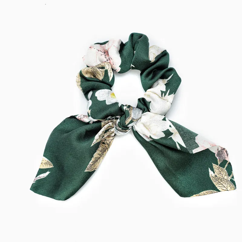 Bow Hair Accessories, 5pcs Chiffon Satin Hair Accessories Ribbon Bow Scarf