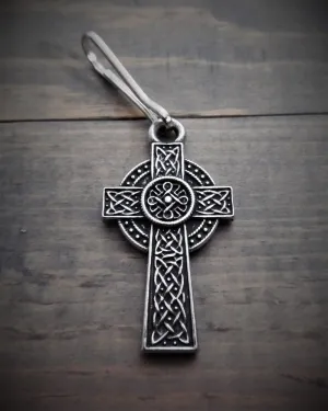 BZP-21 Celtic Cross Zipper Pull