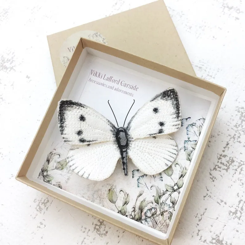 Cabbage White Butterfly Brooch