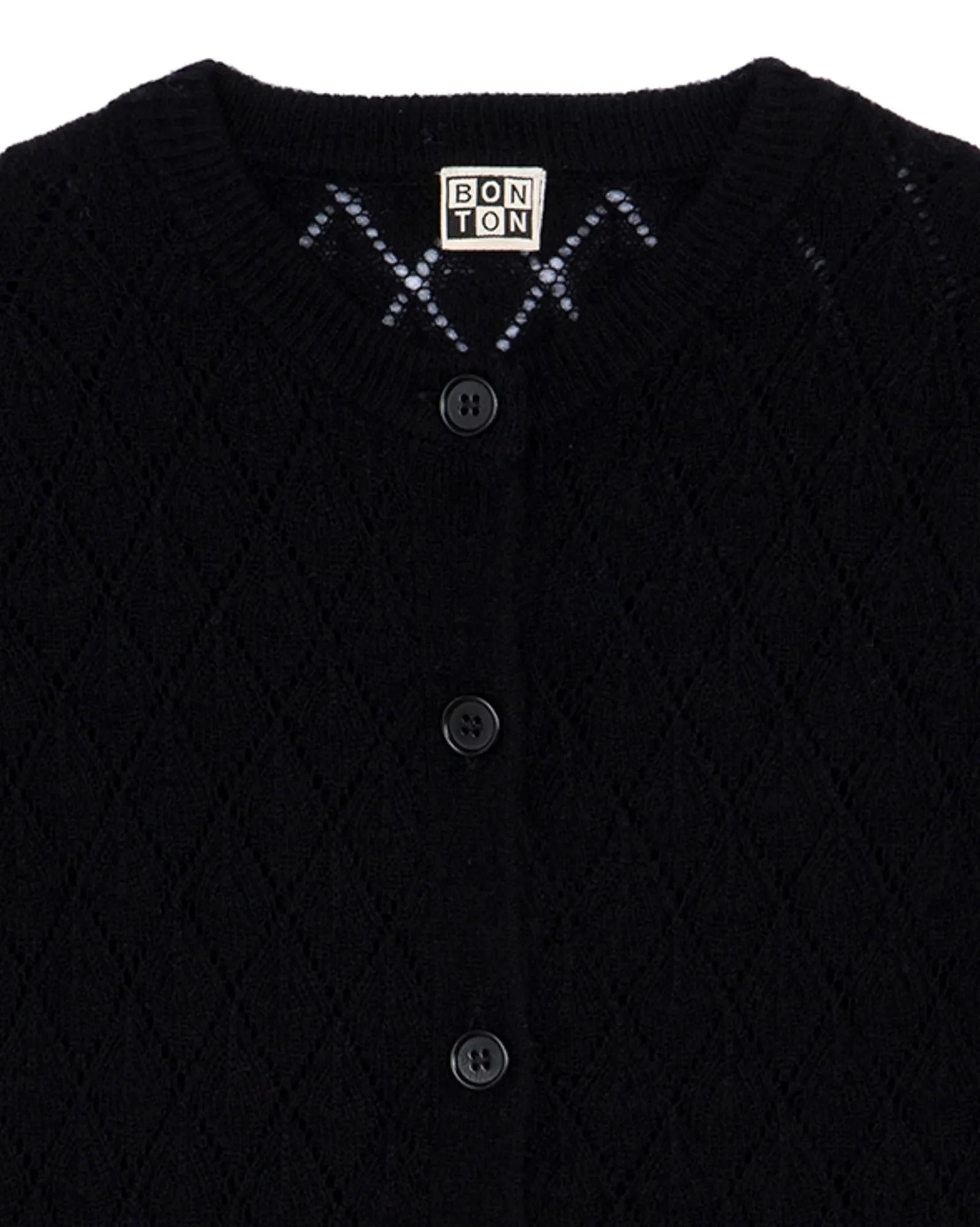 Cardigan Francis Noir En Tricot