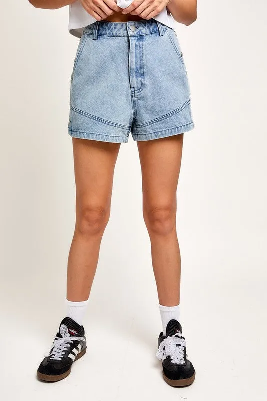 Chap Seam Denim Shorts