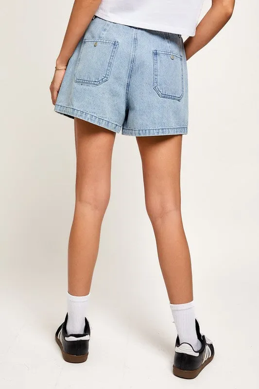 Chap Seam Denim Shorts