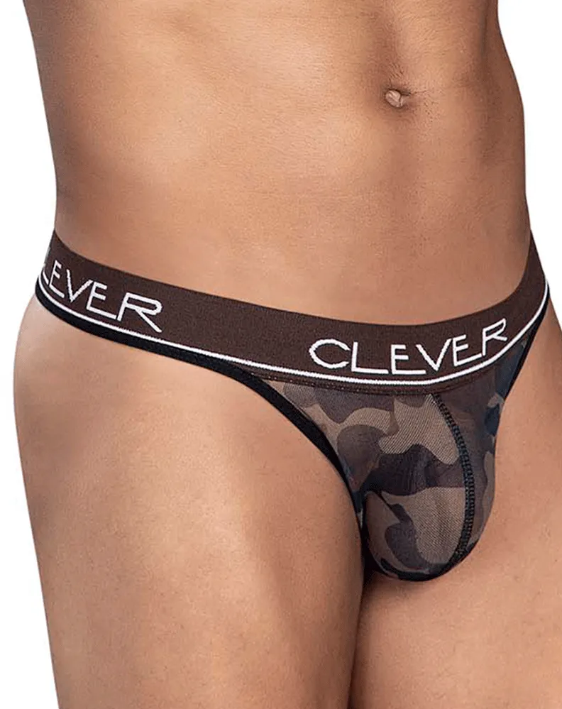 Clever 0919 Nation Star Thongs Brown