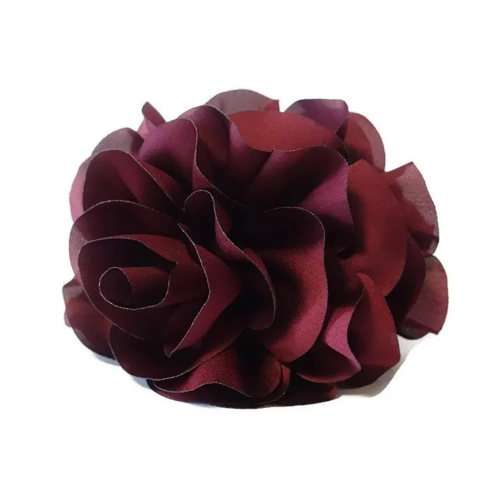 dahlia motivated wide petal hair claw updo clamp women hair accessories