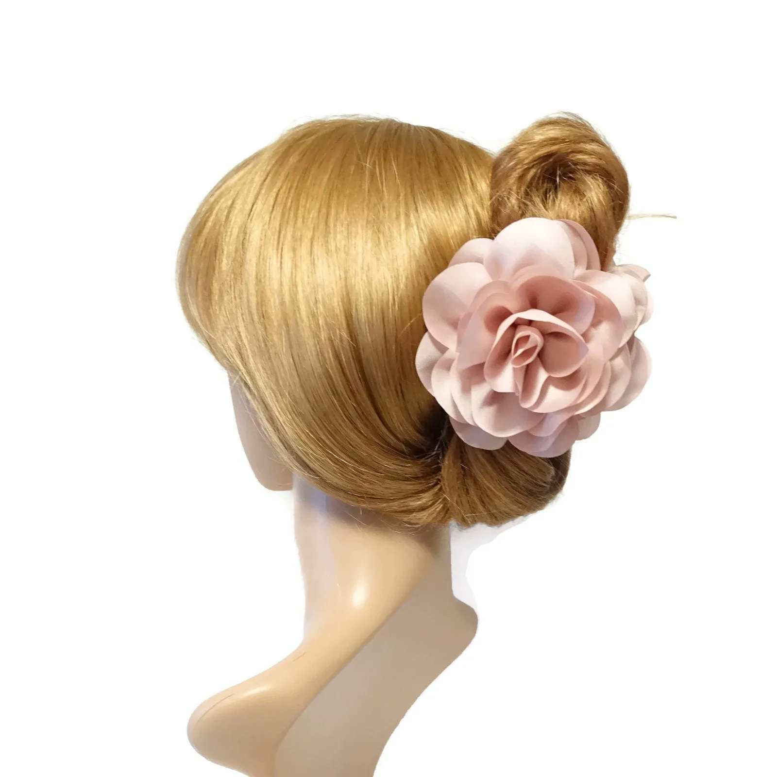 dahlia motivated wide petal hair claw updo clamp women hair accessories