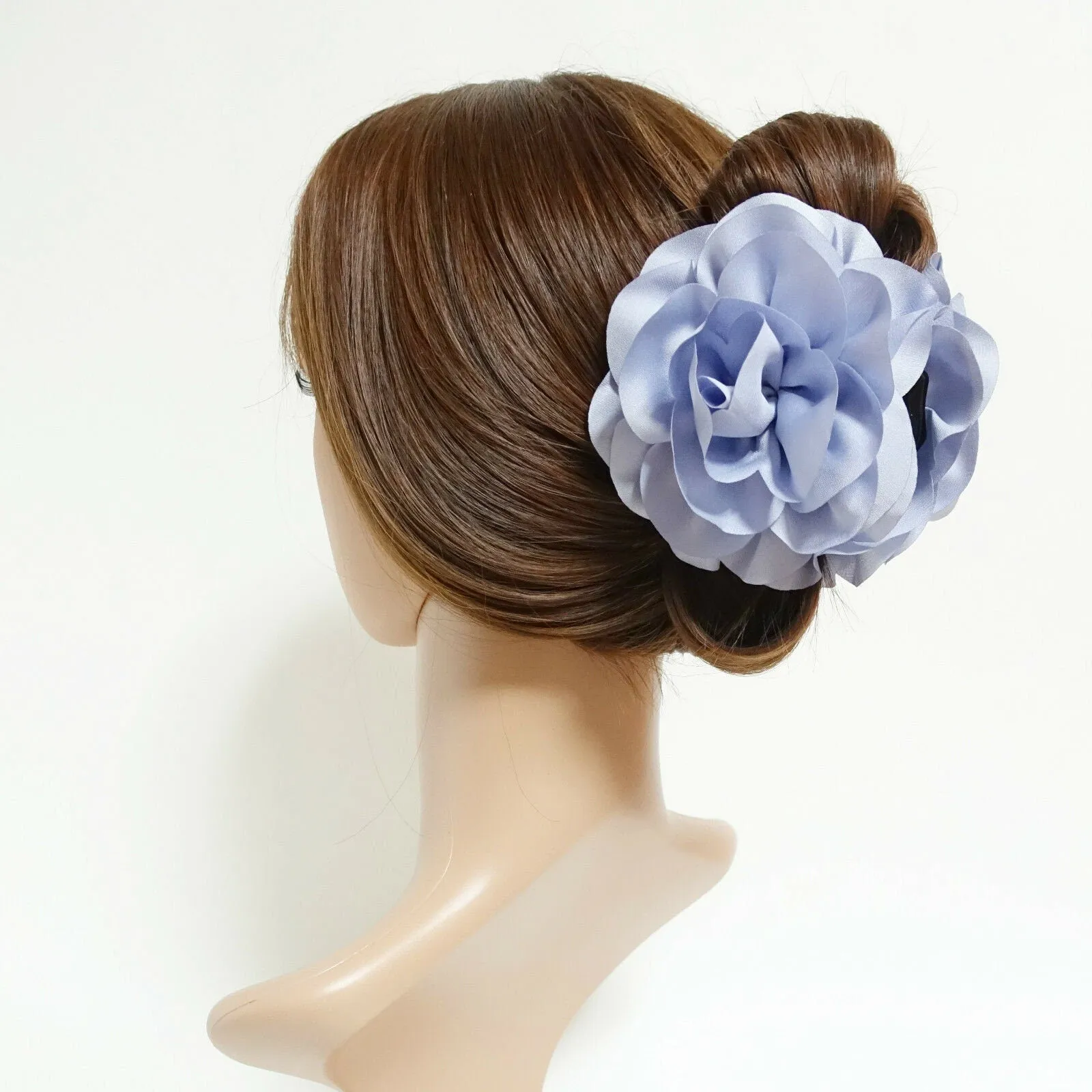 dahlia motivated wide petal hair claw updo clamp women hair accessories