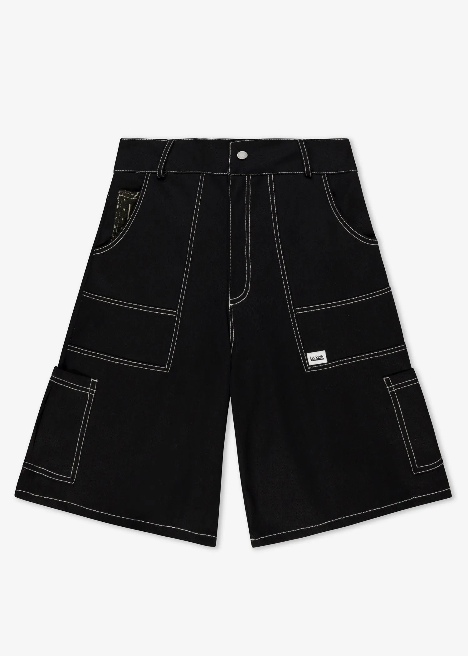 DENIM JORTS BLACK