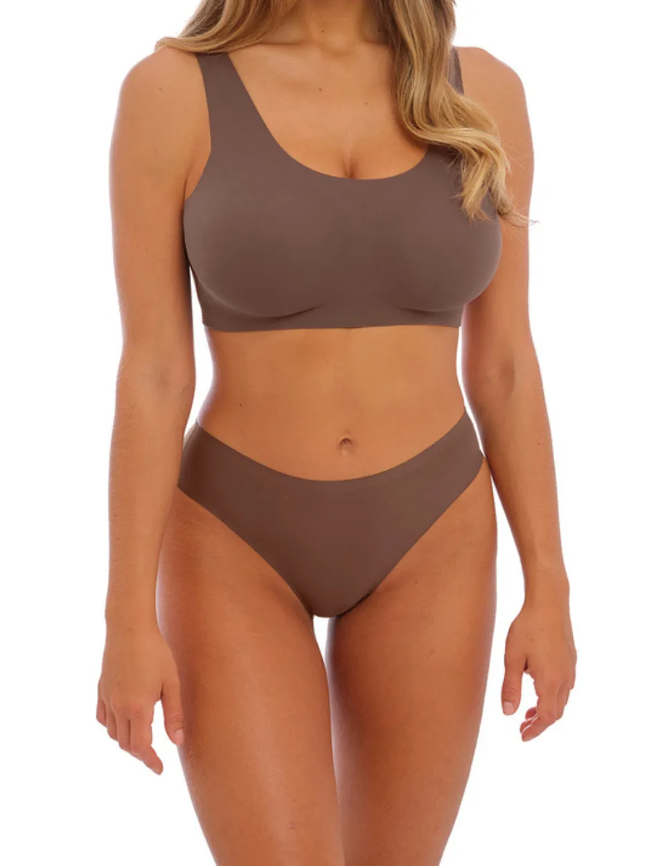 Fantasie Smoothease Invisible Stretch Full Thong , Coffee Roast