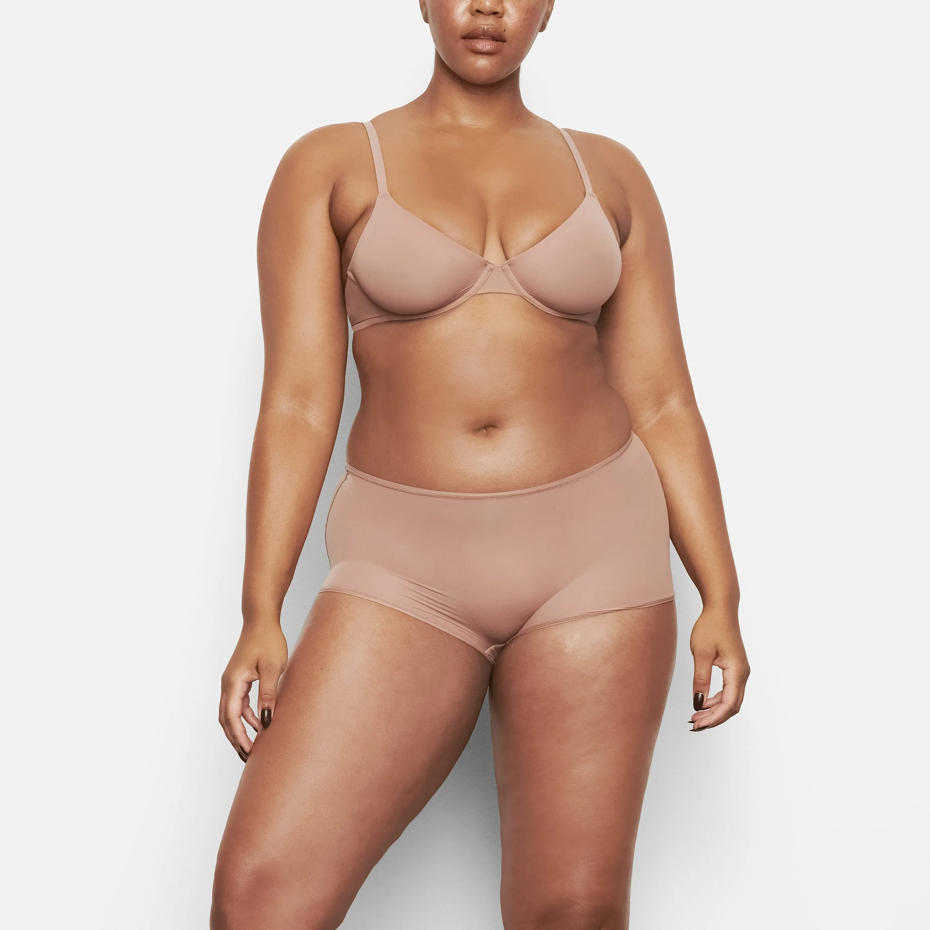 FITS EVERYBODY UNLINED UNDERWIRE BRA | ROSE CLAY