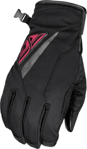 Fly Racing Title Long Gloves Black/Pink