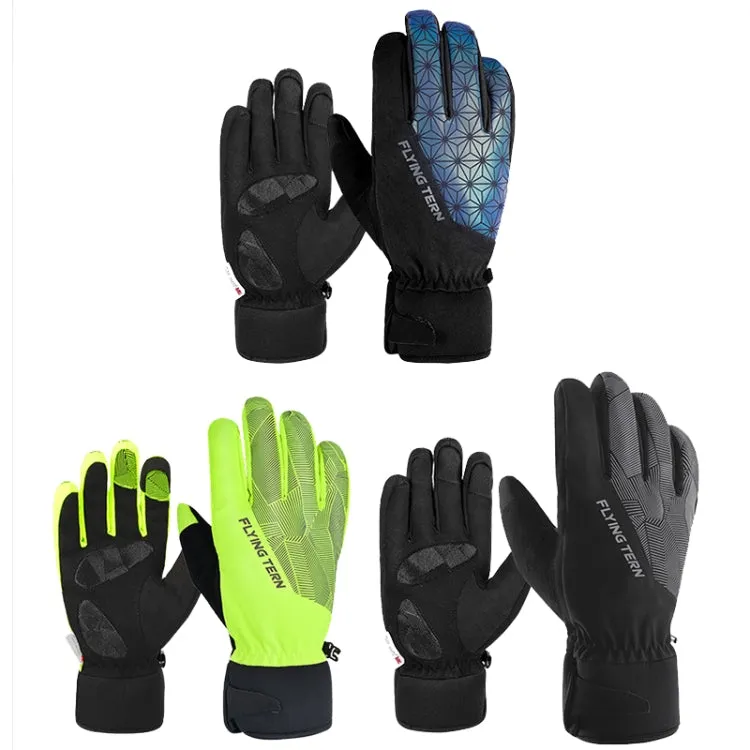 FLYING TERN 315 Thicken Cycling Windproof Warm Touch Screen Gloves, Size: M(Colorful)