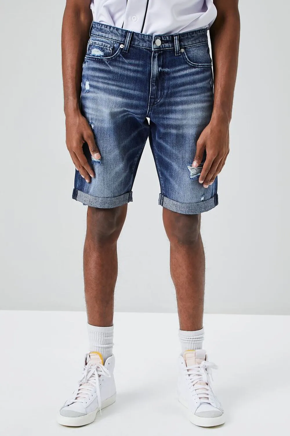 Forever 21 Organic Cotton Denim Shorts, Denim