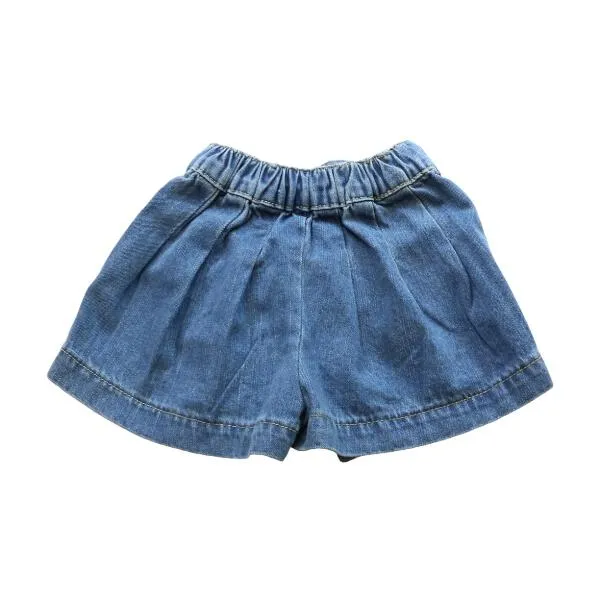 Front Wrap Rhinestone Denim Shorts