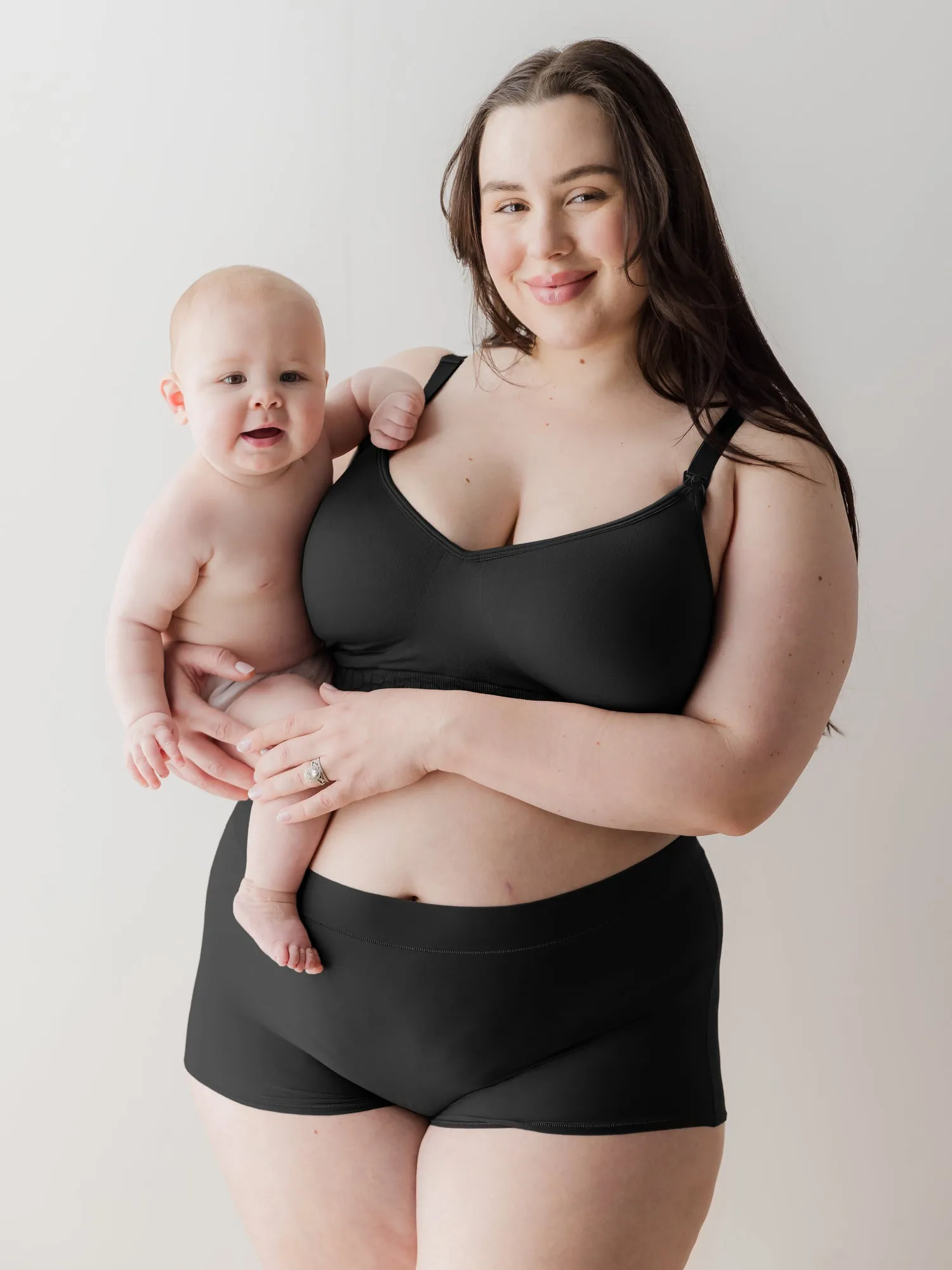 Grow with Me™ Maternity & Postpartum Boyshort | Black