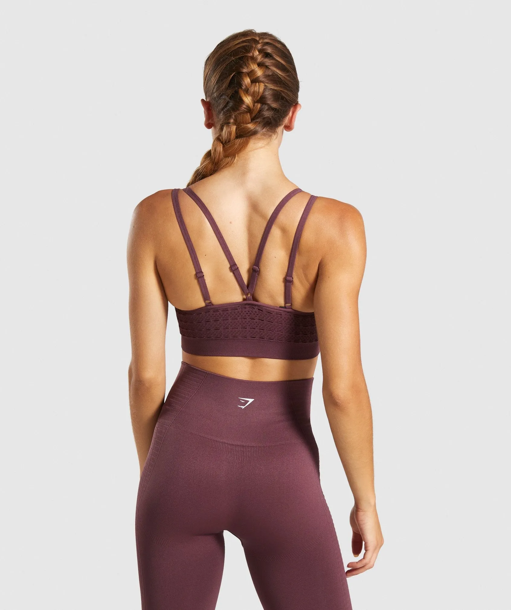 Gymshark Energy  Seamless Sports Bra - Berry Red