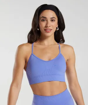 Gymshark Sweat Seamless Sports Bra - Grape Blue