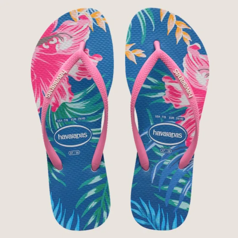 Havaianas Slim Floral Palm Tranquility Thong