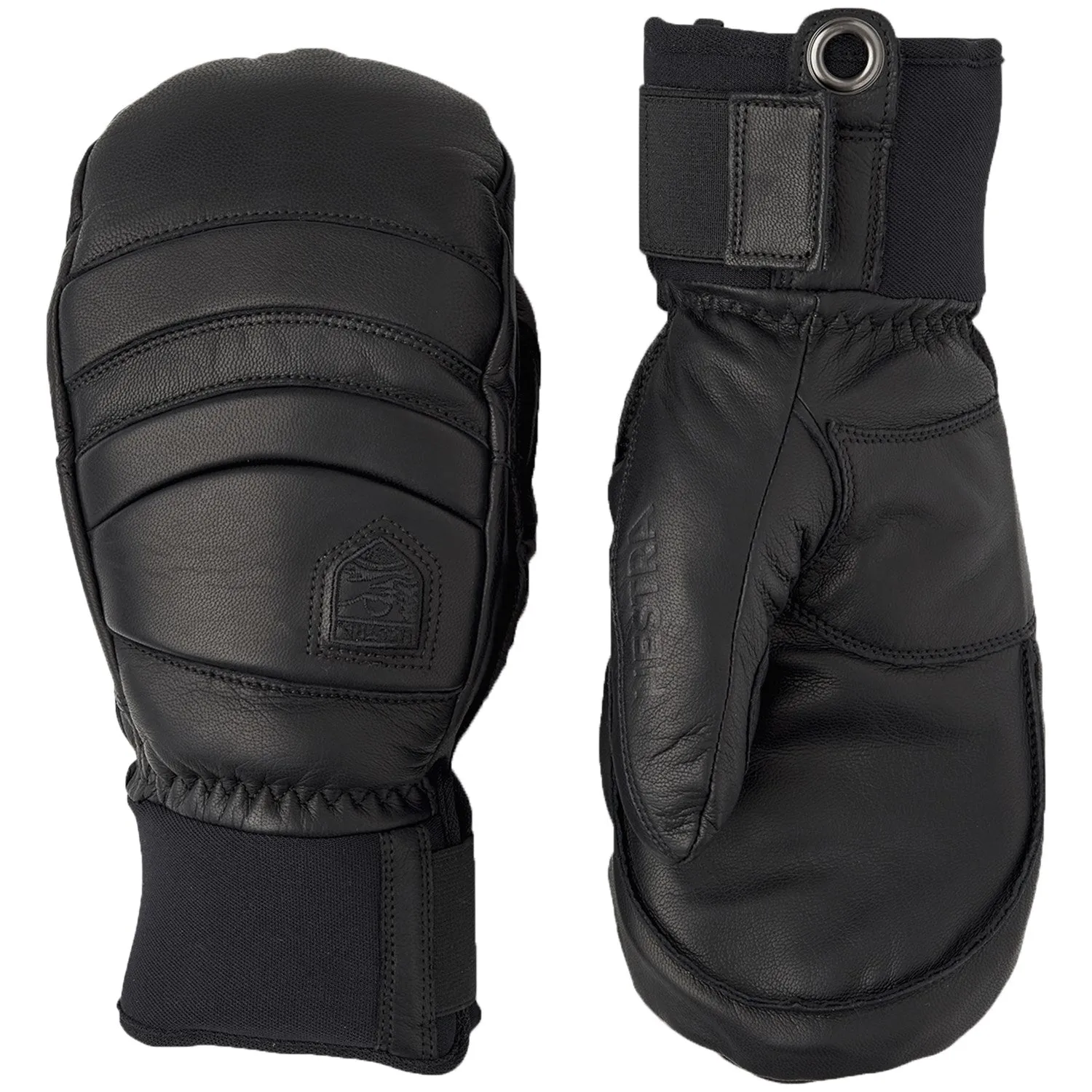 Hestra Leather Fall Line Mitt Black / Black