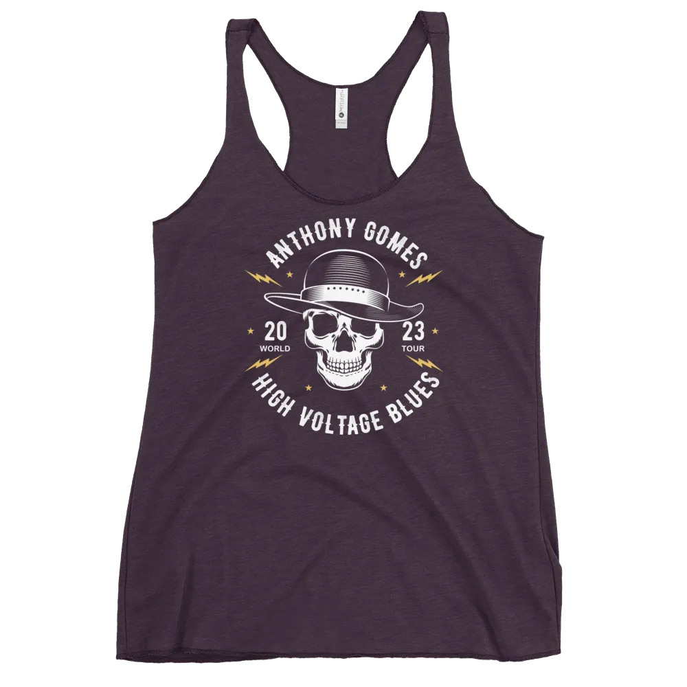 HVB Skull Hat Women's Racerback Tank