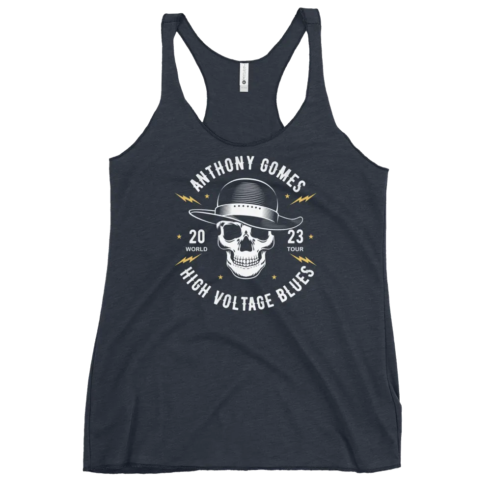 HVB Skull Hat Women's Racerback Tank