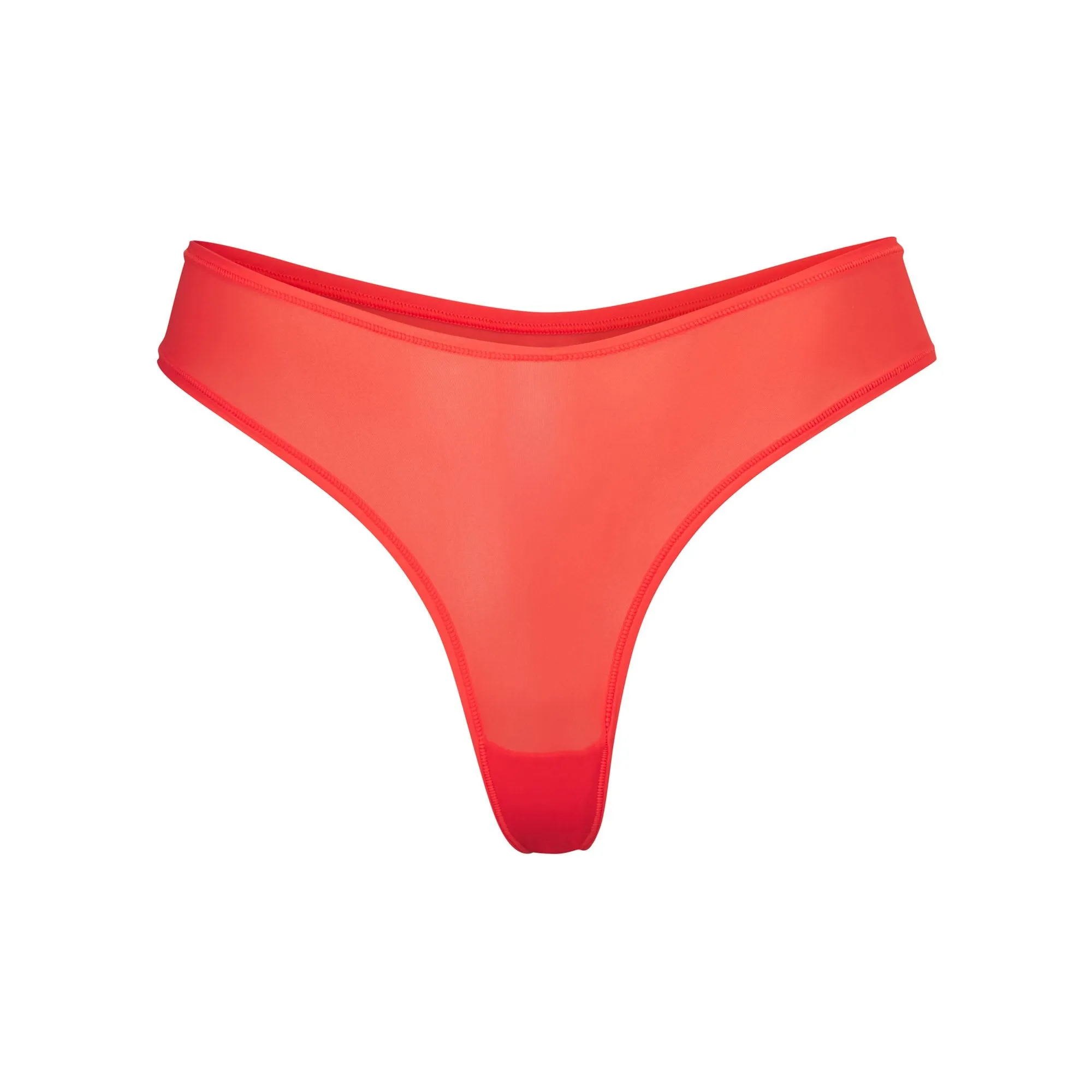 JELLY SHEER DIPPED THONG | POPPY