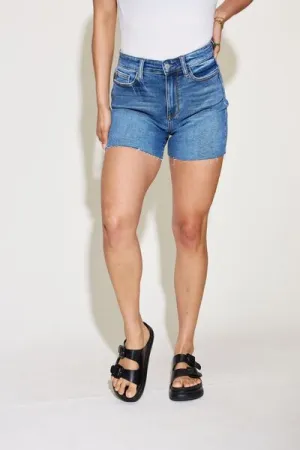 Judy Blue Beautiful Soul High Waist Slim Denim Shorts - Style 15277