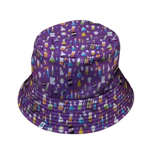 Lab Beakers Purple Science Bucket Hat