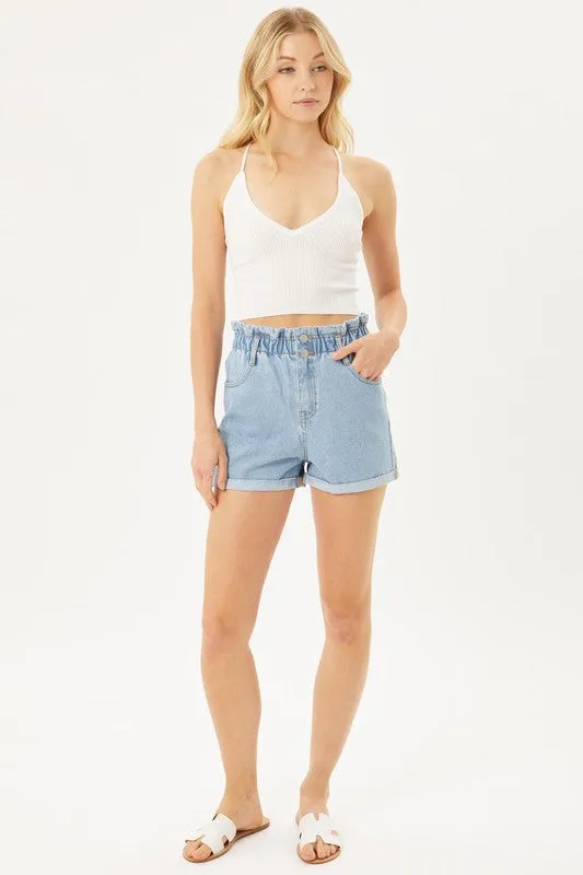 Love Tree Summer Time Blues Denim Shorts