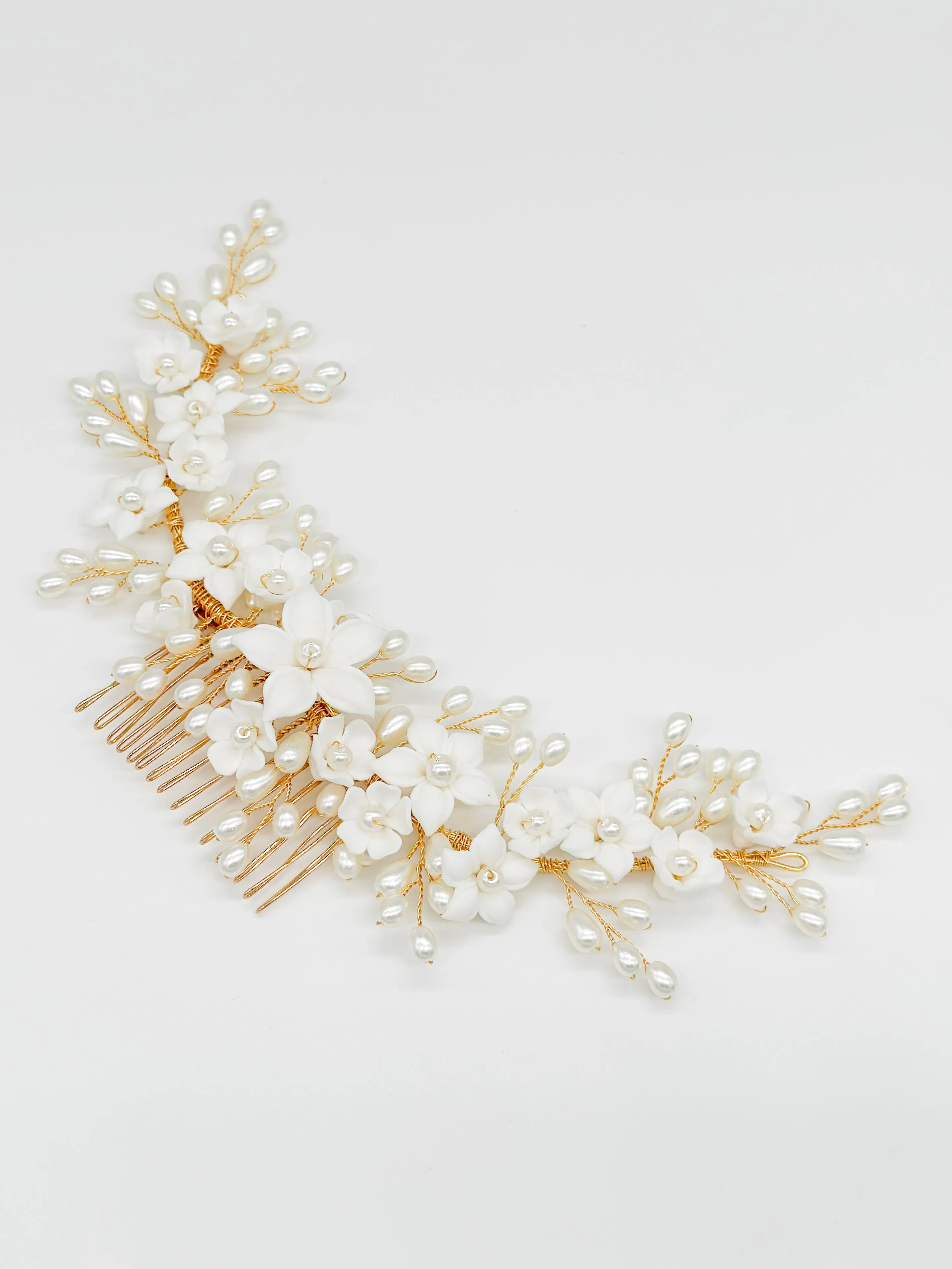 Madelyn Rose Gold Bridal Hair Accessories