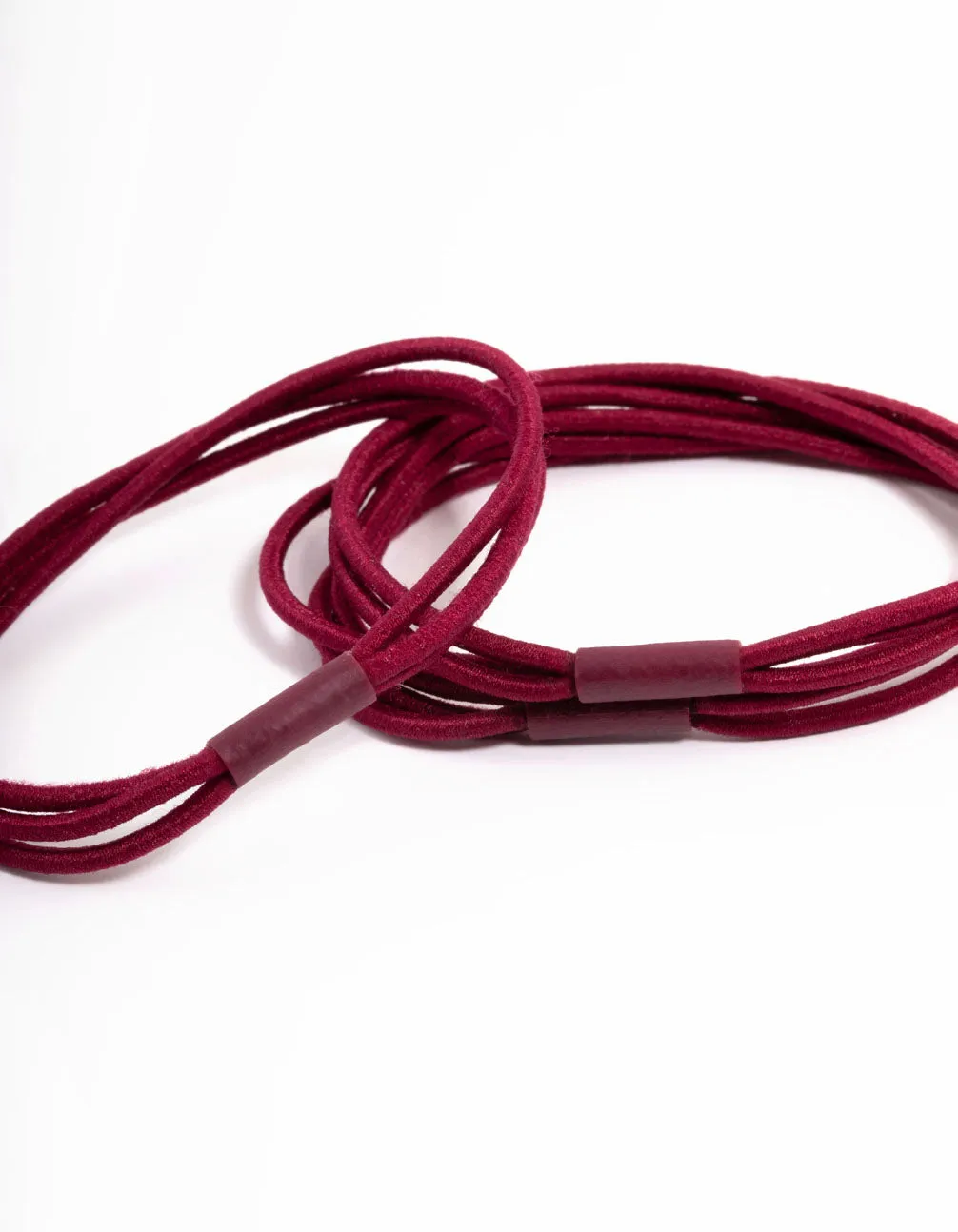 Maroon Multi Hair Tie Pack