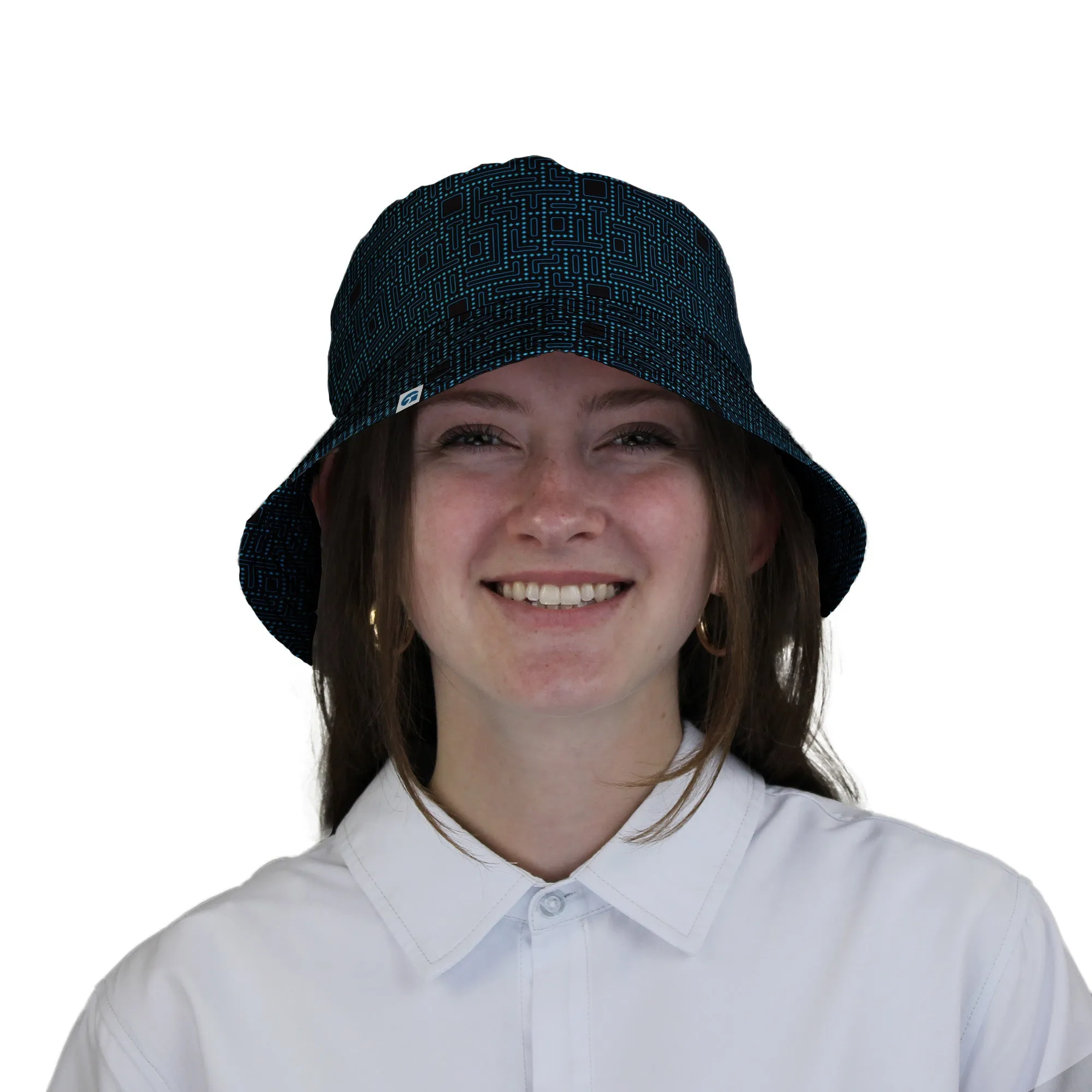 Maze Runner Neon Arcade Game Bucket Hat