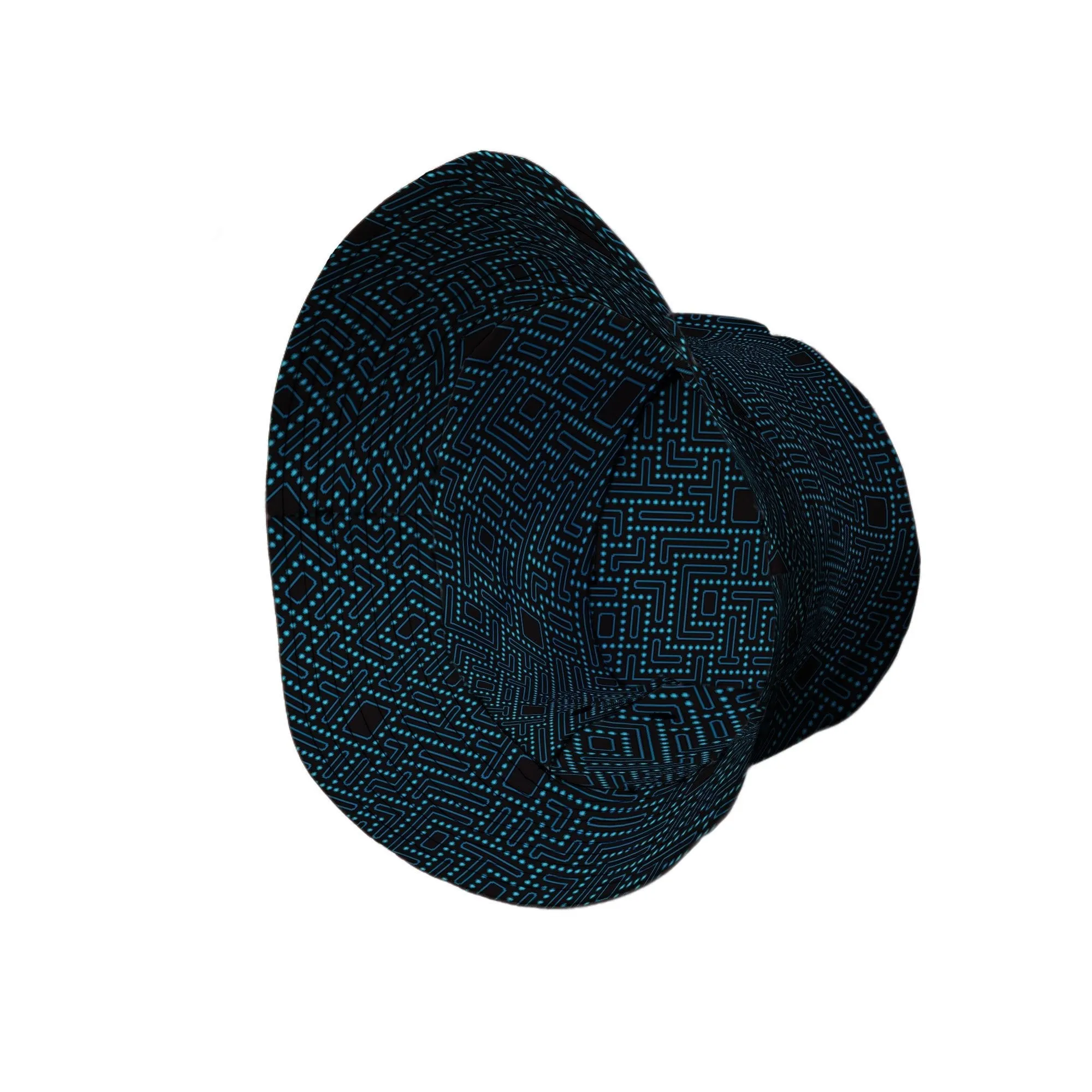 Maze Runner Neon Arcade Game Bucket Hat