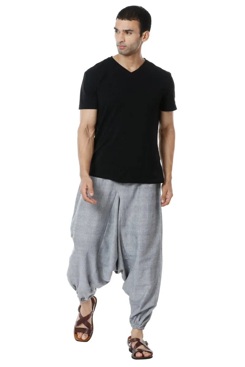 Men's Harem Pant Pack of 2 | Grey & Black | Fits Waist Size 28" to 36"